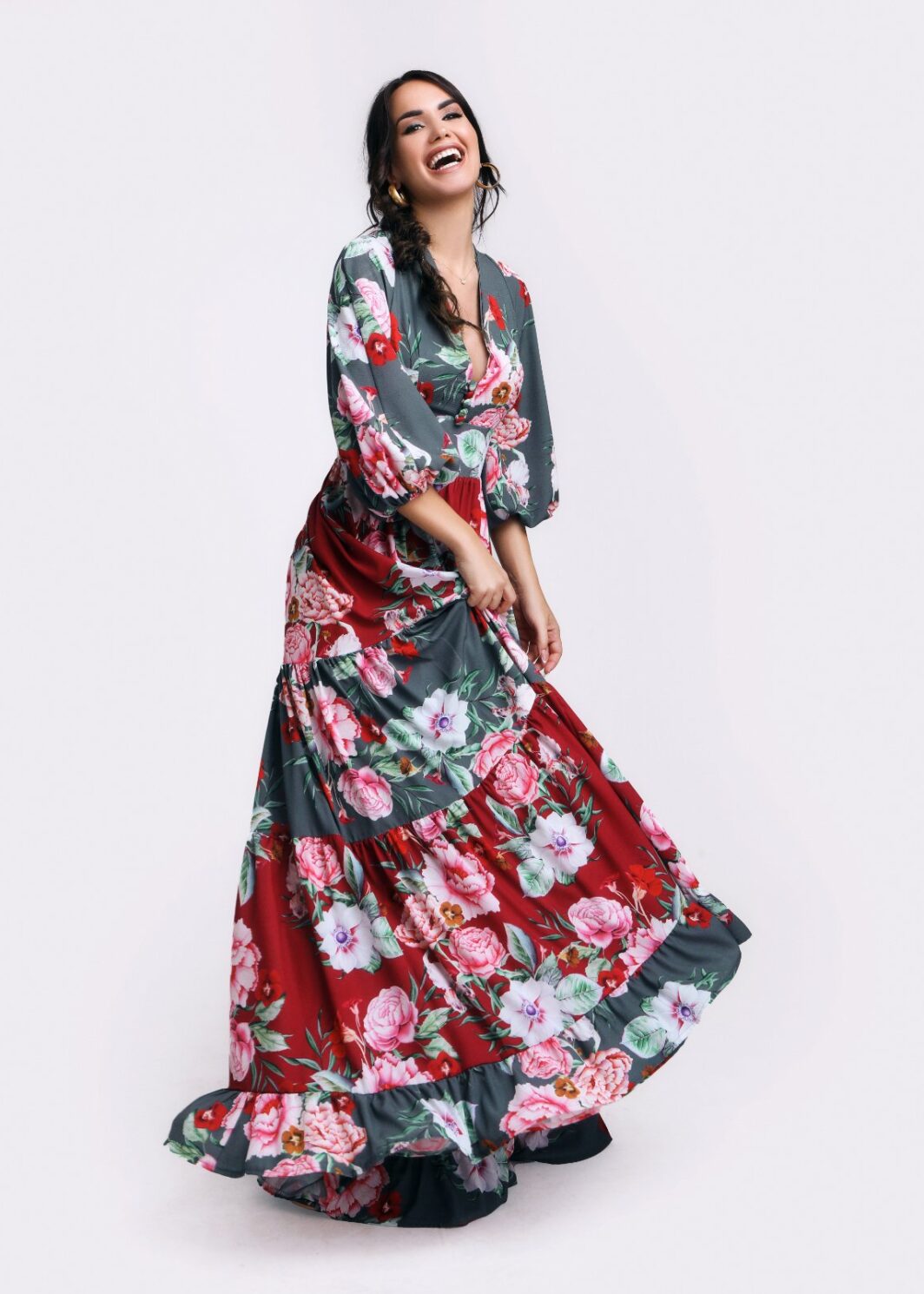 Haljina duga Cvijeće