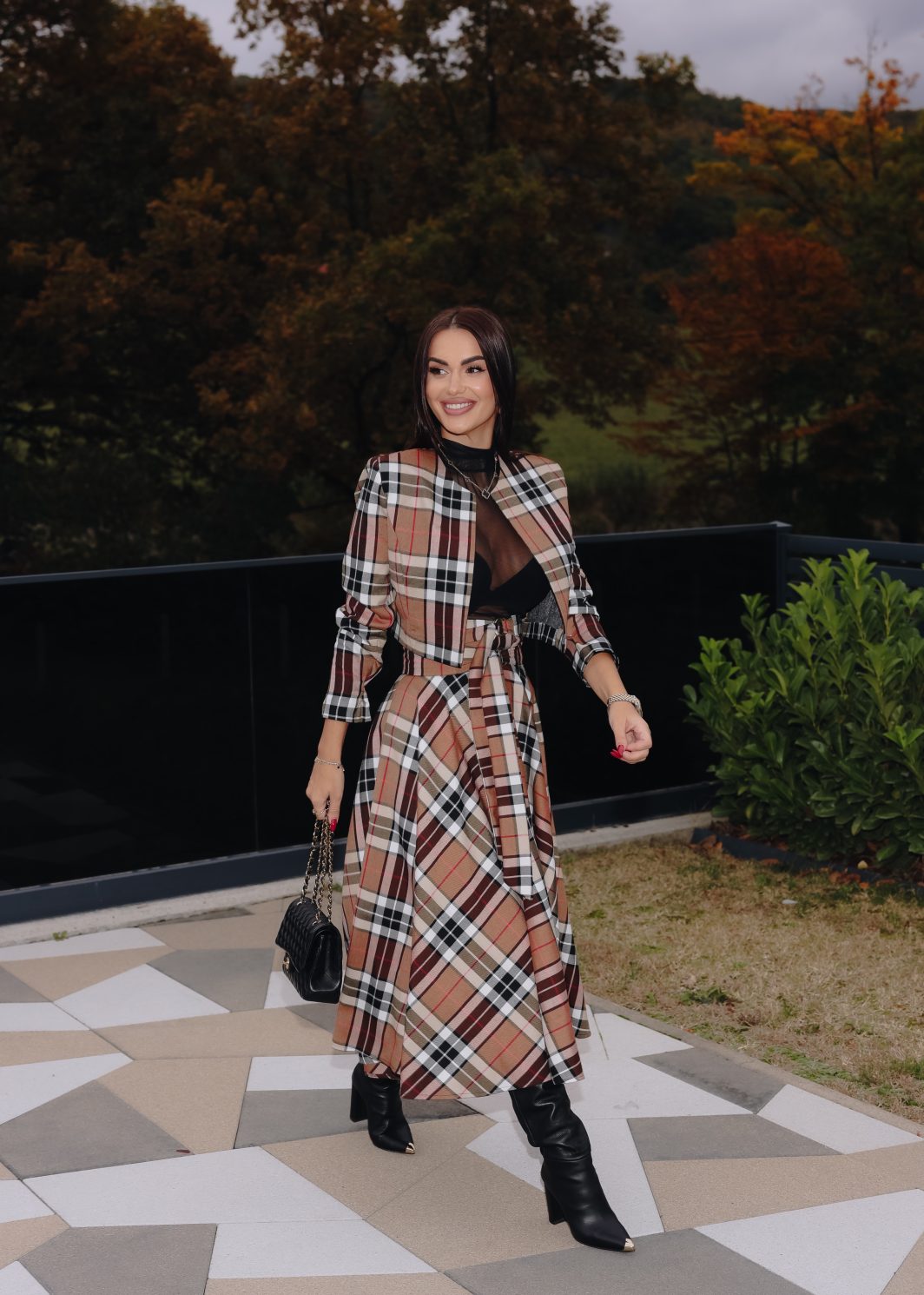 Komplet Classic Plaid Set